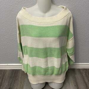 Caylo-Women Striped Knitted Sweater Size M